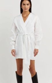 DISSH Dale Linen Wrap White Dress 2