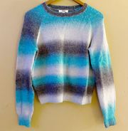 Blue Ombre Knit Sweater