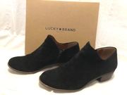 Lucky Brand Black Suede Ankle Booties
