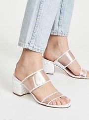 Schutz Ellarose Woven Vinyl Mules