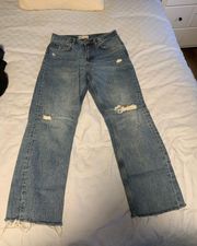 hi-rise Straight Leg Jeans