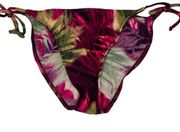 Sunsets Separates Palms Berry Multi-Colored String Bikini Bottom Small NWT