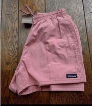 Womens Patagonia Funhoggers 4 Inch Shorts Sun fade Pink Size XS New With Tags