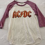 junkfood ac/dc half sleeve top