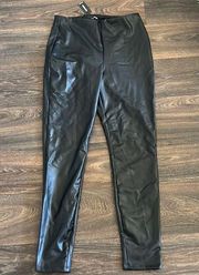 Express Black Faux Leather Pants