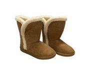 Olivia Miller Faux Fur Boots Beige Size 8 Wide Width Neutral Boho Coastal Casual