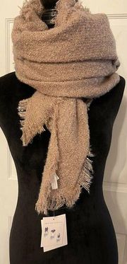 NEW Lauren Conrad Adobe Rose Shawl/Blanket Scarf Womens OneSize Sequin Holiday