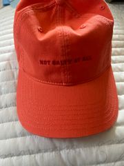 Coral beach salty flambé color cap hat ae