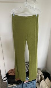 Green Flare Pants