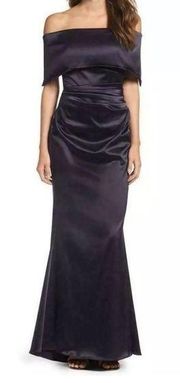 Vince Camuto Off the Shoulder SATIN Ruched