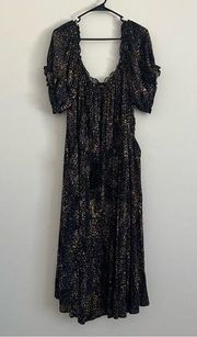 Torrid Women’s Black Colorful Maxi Dress Size 3X