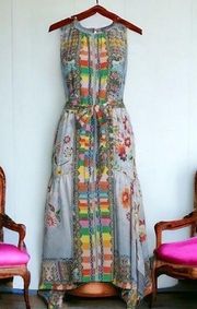 Johnny Was silk  RAINBOW NAIA DRESS NWT