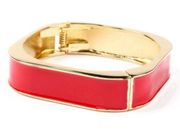 Amrita Singh red enamel square bracelet