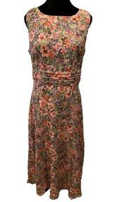 Kim Rogers Cottagecore Hippie Fairy Garden Wildflower Floral Pleated Maxi Dress