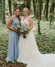 Dusty Blue Bridesmaid Dress