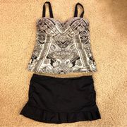 Alex Marie, swim skirt, tankini Set size 8