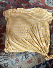 Yellow Striped T Shirt