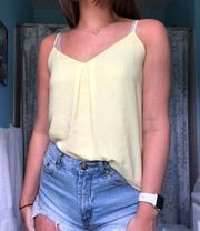 Lulus Yellow Chiffon Top