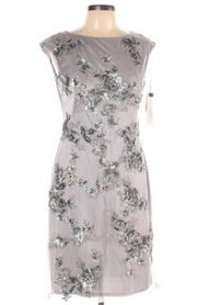 NWT Sue Wong embroidered floral sequin dress