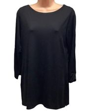 Susan graver QVC black blouse size S