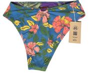 Maaji NWT Reversible Floral High Waist Bikini Bottom