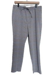 H&M Women’s Slim Fit Pull-On Plaid Pants Medium