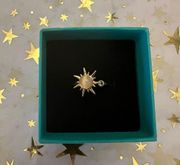 18k Gold over Stainless Steel Spinning Sun Ring Size 6.5