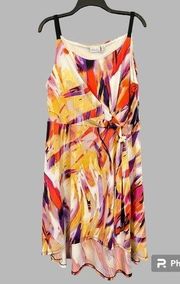 Sunset Leaked S/L Hi-Lo Drape Dress Size Petite XL