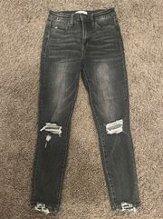 Vervet Black Distressed Jeans