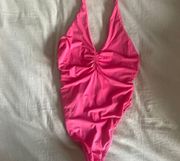 Pink Low Back Bodysuit