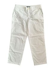 Ralph Lauren White Womens Size 4 Cropped Capri Pants