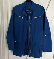 Cole Haan Blue Raincoat Jacket Size L