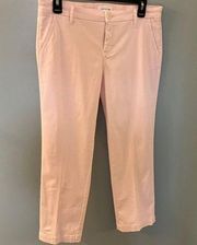 NWT Stitch Fix  Sz 6 Heavenly Pink Straight Stretch Chino Capri Pants