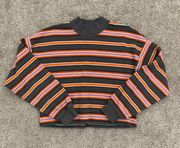 Wild Fable Low Turtleneck Striped Sweater