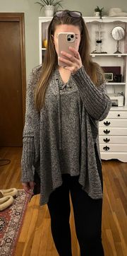 Sweater Knit Poncho