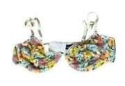 Out From Under Floral Print Bra Size 32B