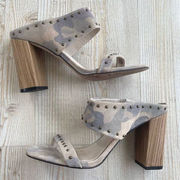 Sanctuary Spears Stud Block Heel Sandals | Fatigue‎ Multi Size 8.5