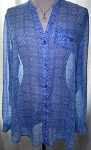 KUT From the Kloth Chiffon Blouse/Top. Lightweight - Preloved like new.