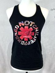 Red Hot Chili Peppers black graphic racerback tank top size small
