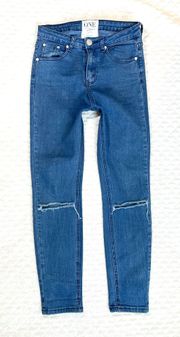One Teaspoon Dixies Jeans size 25 Extreme High Waist Super Skinny Distressed