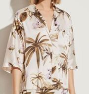 Vince silk vacation floral button down