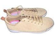 Ryka tan suede women’s low top lace sneakers size 9.5