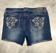 Hydraulic Jean Shorts Low Waisted