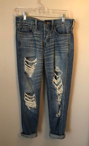 Low Rise Boyfriend Jeans