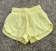 Yellow Active Shorts