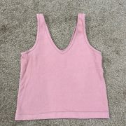 Love tree light pink cropped tank top size small