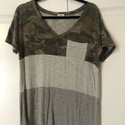 BKE army green/Camo/gray/striped tee