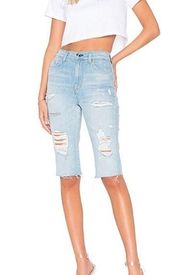 Hudson Zoeey High Rise Cut Off Boyfriend Short