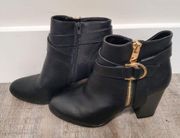 Apt. 9 Black Heeled Booties Size 8