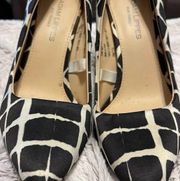 Adam Lippes For target Black White Pointed Toe heels size 6.5